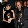 Penelope Cruz and Mickey Rourke at the BAFTA awards