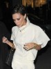 Victoria Beckham arrives back at her hotel after dining out with friends at a London upscale Italian restaurant Locanda Locatelli in Marylebone Paddington on February 7th 2009