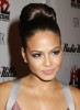 Christina Milian arrives on the red carpet yesterday