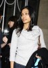 Freida Pinto spotted exiting her hotel in central London on February 7th 2009