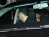 Jesus Luz hides inside madonna's car away from the sight of photographers