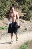 Zac Efron topless hiking on the outskirts of Los Angeles yesterday afternoon February 10th 2009 2