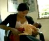 Salma Hayek breastfeeding a hungry baby boy during her visit to a hospital in Sierra Leone 2