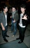 Jonas Brothers were spotted arriving at their Manhattan hotel in New York City on February 12th 2009