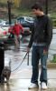 Jerry O'Connell goes shopping for groceries and takes his puppy to the vet in Calabasas, California on February 12th 2009