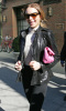 Lindsay Lohan was spotted leaving the Bowery Hotel in New York City on February 13th 2009