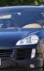 Vanessa Hudgens and Zac Efron riding in his Porsche Cayenne on Valentine's Day in Burbank