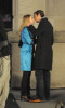 Blake Lively on the filming set of TV show Gossip Girl on the Upper East Side in New York City