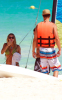 Fergie and Josh Duhamel at a vacational trip on a sailboat