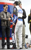 Tom Cruise shakes hands with Jimmie Johnson at the Daytona 500