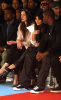 Kim Kardashian and Reggie Bush with Milla Jovovich and Kanye West