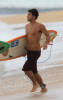 Brody Jenner at Sunset Beach in Hawaii filming the MTV show The Hills