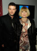 Justin Timberlake and Anna Wintour backstage at the William Rast Fall 2009 fashion show during Mercedes Benz Fashion Week in the Tent at Bryant Park on February 16th 2009