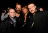 Trace Ayala with Johan Lindeberg and Marcella Lindeberg and singer Justin Timberlake at the after party for the William Rast Fall 2009 fashion show during Mercedes Benz Fashion Week