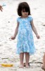 suri Cruise on the beach in Copa Cabana at Sushi place in Brazil on January 31st 2009 3