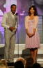 Jessica Alba and Chiwetel Ejiofor on stage of the 2009 Film Independentâ€™s Spirit Awards