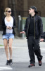 Nicole Richie with Joel Madden walking together after eating breakfast in Los Angeles earlier today on February 21st 2009 2