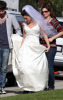 Jessica Lowndes seen on the filming set of 90210 in Los Angeles wearing a wedding dress on February 20th 2009 3