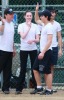 Jonas Brothers with friends at a local park in Brentwood California on February 21st 2009 4