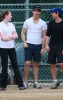 Jonas Brothers with friends at a local park in Brentwood California on February 21st 2009 3