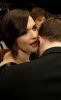 Actress Rachel Weisz whispers in the ear of Darren Aronofsky at the 2009 Vanity Fair Oscar party hosted by Graydon Carter at the Sunset Tower Hotel on February 22nd 2009 in West Hollywood California