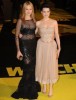 Malin Akerman and Carla Gugino arrive at the UK premiere of  Watchmen