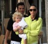 Katie Price aka Jordan with husband Peter Andre and baby Princess Tiaamii after having lunch at Tra di Noi in Los Angeles California on February 23rd 2009