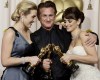 The three 2009 oscar winners actor sean penn with actresses Penelope Cruz and Kate Winslet pose together at the the 81st Annual Academy Awards