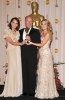 Ledger Family pose togther with the Oscar Torphy on behalf of Heath Ledger at the 81st Annual Academy Awards held at The Kodak Theatre on February 22nd 2009 in Hollywood California