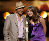 jojo and Frankie J present an award onstage at the 2005 Teen Choice Awards held at Gibson Amphi theatre at Universal City Walk on August 14th 2005