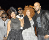 Common with Kanye West and Mary Mary on the set of their video for their new single God In Me