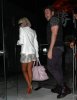 Lady Gaga with perez hilton spotted arriving for dinner at Katsuya