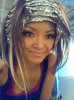 tila tequila picture at the hair salon highlight coloring