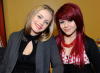 Megan Corkrey with Allison Iraheta backstage during live elimination show of American Idol February 26th 2009 in Los Angeles California