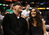 Emma Heming and Bruce Willis at the 2008 NBA Finals between the Los Angeles Lakers and the Boston Celtics on June 5th 2008 at TD Banknorth Garden in Boston Massachusetts 1