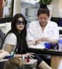 Kim Kardashian gets her nails done at a nail salon in Beverly Hills March 27th 2009