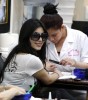 Kim Kardashian gets her nails done at a nail salon in Beverly Hills March 27th 2009