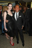 Anne Hathaway and and designer Valentino Garavani at the LA Premiere Of Valentino The Last Emperor held at the Los Angeles County Museum of Art on April 1st 2009