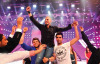 Nazem carried aby his friends Michel Azzi and Mohamed Searg at the Sixth Prime of LBC Star Academy season six on March 27th 2009