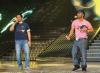 pictures of Michel Rmeih and Nasser singing on stage at the Sixth Prime of LBC Star Academy season six on March 27th 2009