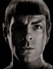 Zachary Quinto as Captain Spock in the new 2009 movie Star Trek XI