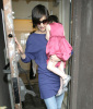 Katie Holmes and baby Suri Cruise spotted at restaurant Le Pain Quotidien on march 29th 2009 1