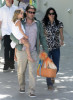 Courteney Cox and husband David Arquette are seen with their daughter Coco Arquette In Malibu shopping for Easter Sunday on April 12th 2009