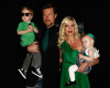 Tori Spelling with Liam Aaron McDermott , Dean McDermott  and daughter Stella Doreen at the celebration of her new book release -Mommywood- held at BondSt. on April 13th 2009 in Beverly Hills, California.