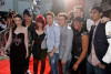 Michelle Trachtenberg with Adam Lambert, Allison Iraheta, Matt Giraud, Kris Allen, Danny Gokey, Lil Rounds, and Anoop Desai at the movie premiere of 17 Again on April 14, 2009