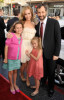 Leslie Mann with Judd Apatow and kids at the movie premiere of 17 Again on April 14, 2009