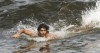 recent photos of the Brazilian young Model Jesus Luz on the beach 2