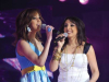 Angham and Basma from Morocco singing on stage of staracademy6 on May 8th 2009 at the LBC Star Academy 12th prime