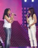 Angham and Hilda khalifeh on stage of staracademy6 on May 8th 2009 at the LBC Star Academy 12th prime