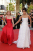 Elizabeth Banks and Aishwarya Rai Bachchan attend the Up Premiere at the Palais De Festival during the 62nd International Cannes Film Festival on May 13th 2009 in Cannes, France